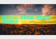 糖心Vlog：分享生活、互动社区、短视频创作