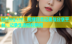 txvlog.cnt：视频日志记录与分享平台，记录生活精彩瞬间
